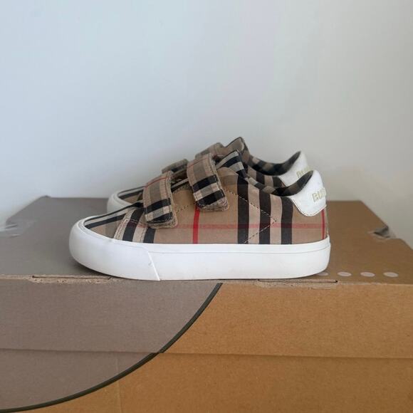 Burberry Mini Markham Check Toddler Sneakers - SZ EU 26 / US 9.5 C - Picture 5 of 14